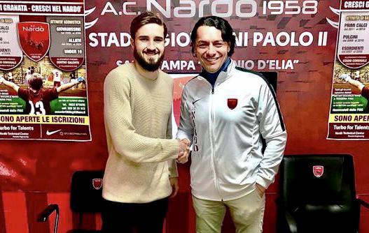 Joakim Milli con il presidente Donadei 