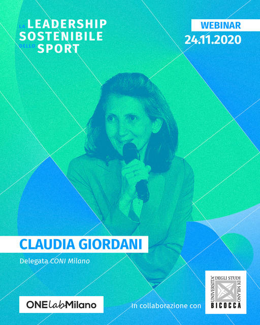 Claudia Giordani - delegata CONI Milano