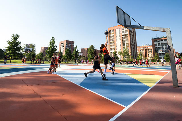 Il playground del quartiere Adriano (Foto di La Città Intorno)