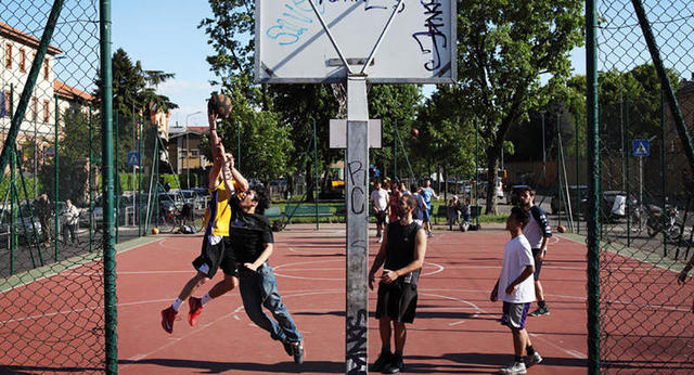 Il playground di via Pitteri (foto di Citydoor.it)