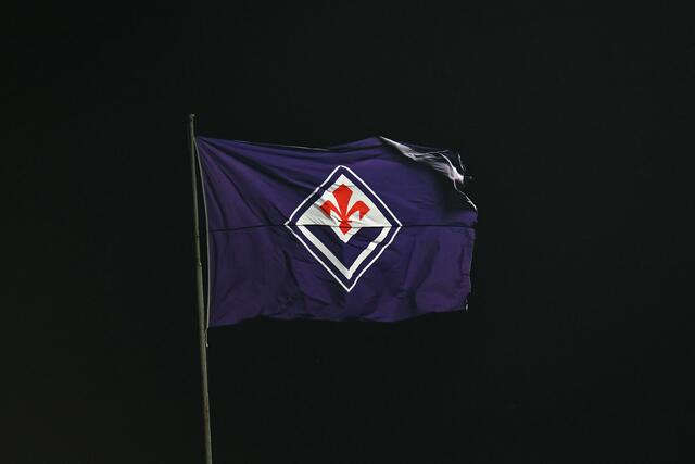 Bandiera col logo della Fiorentina