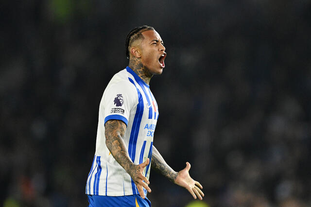 Igor Julio in campo con la maglia del Brighton