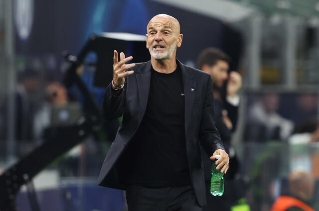 Stefano Pioli durante una partita 