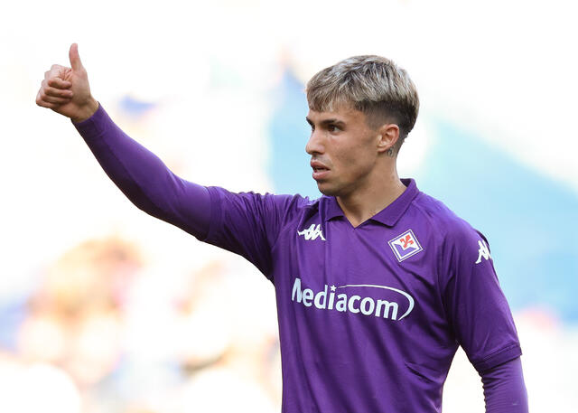 Alessandro Bianco con la maglia della Fiorentina
