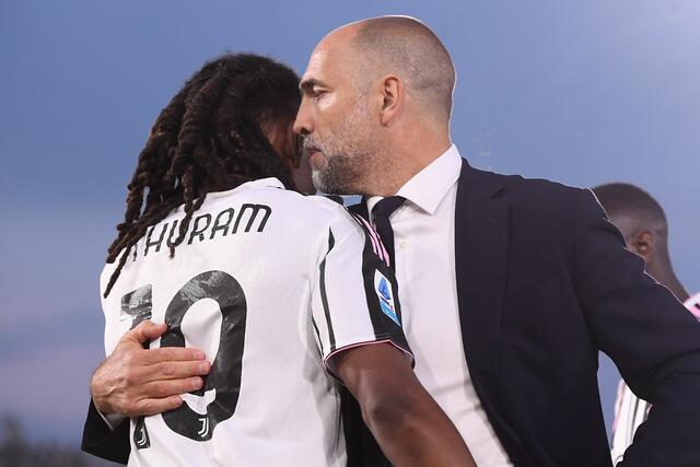 Khephren Thuram insieme a Igor Tudor 