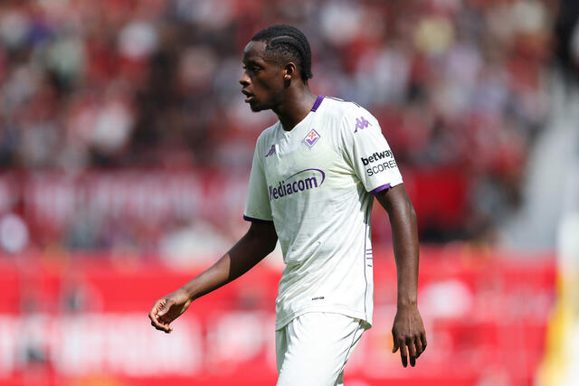 Eddy Kouadio in campo con la Fiorentina 