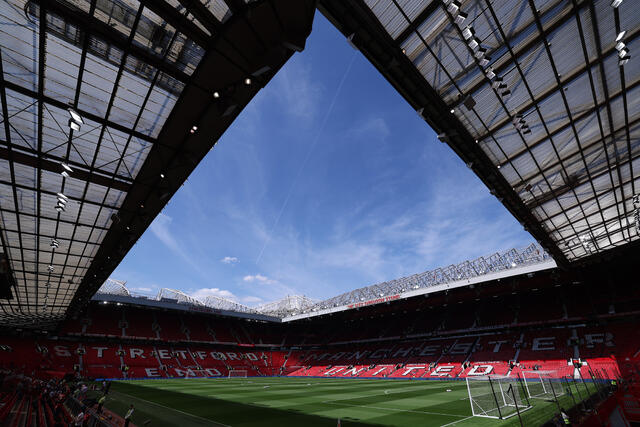 Interno dello stadio del Manchester United 
