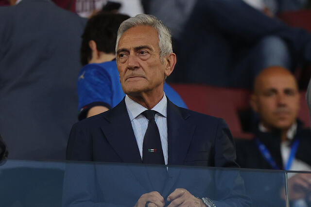 Il presidente della FIGC Gabriele Gravina