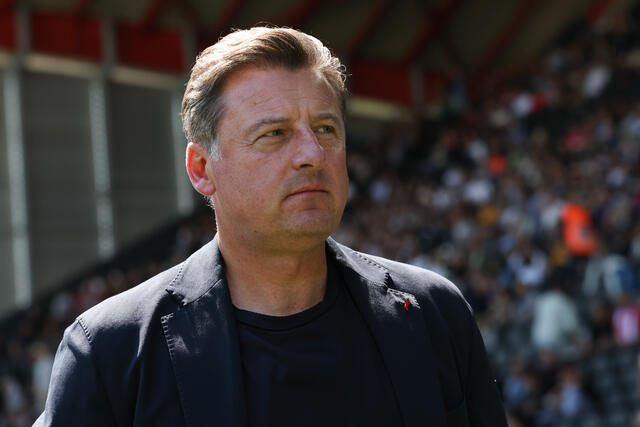 L'allenatore dell'Udinese Kosta Runjaic durante una partita di Serie A