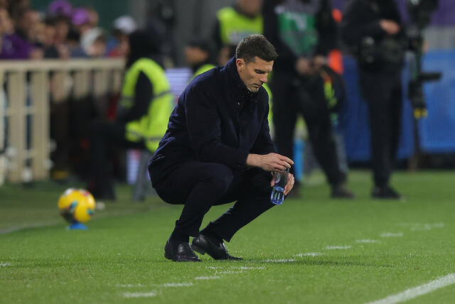 Thiago Motta durante una partita della Juventus a Firenze 