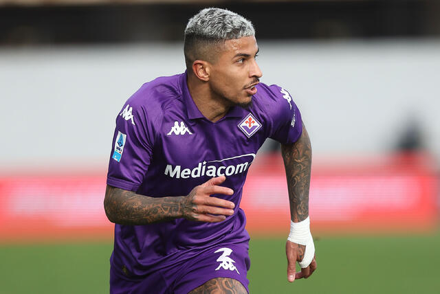 Dodò in campo con la Fiorentina in Serie A